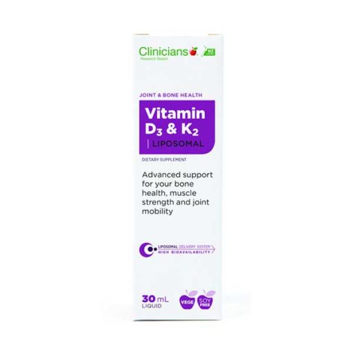 Clinicians Liposomal Vitamin D3 & K2 500 IU        30ml