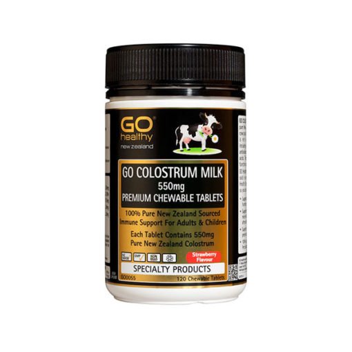 Go Colostrum Milk 550 Chew-tabs- NZ Source        120 Chewable Tablets