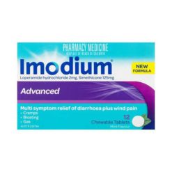 Imodium Advanced Chewable Tablets Relief of Diarrhoea and Wind        12 Tablets