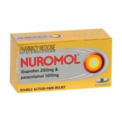 Nuromol Tablets Double Action Pain Relief Ibuprofen 200mg & Paracetamol 500mg        48 Tablets