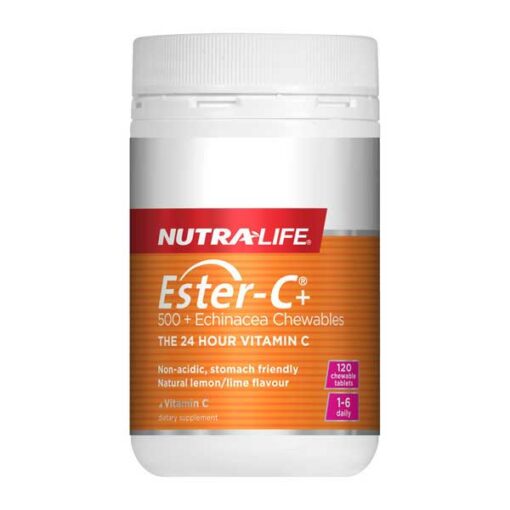 Nutra Life Ester C 500mg Echinacea Chews        60 Tablets