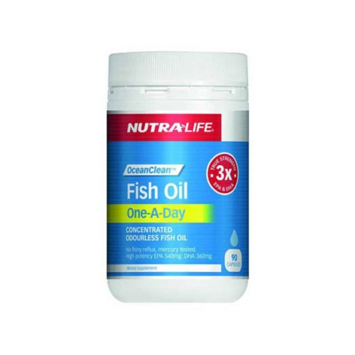 Nutra Life Fish Oil One-a Day Concentrated Odourless        90 Capsules