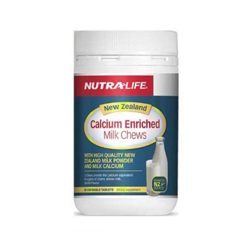 Nutra Life NZ Calcium Enriched Milk Chews        60 Tablets