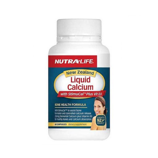 Nutra Life NZ Liquid Calcium With Stimucal Plus Vit D3        60 Capsules