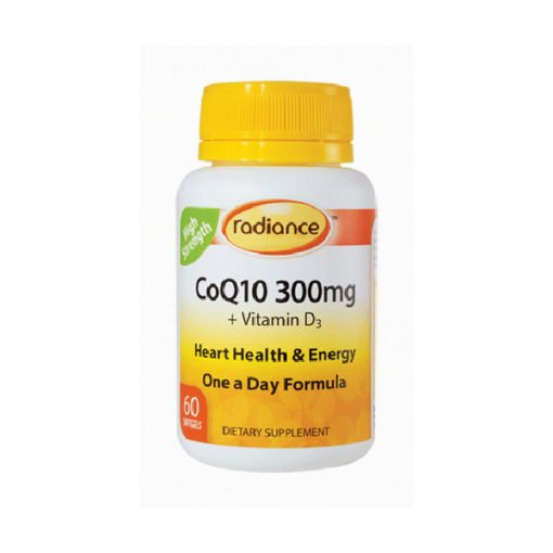 Radiance COQ10 300mg With Vitamin D3        60 Softgels