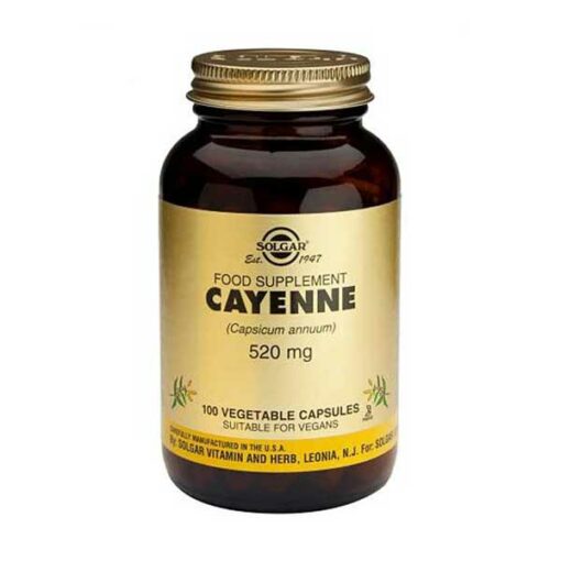 Solgar Cayenne 520 mg 100 VegeCapsules
