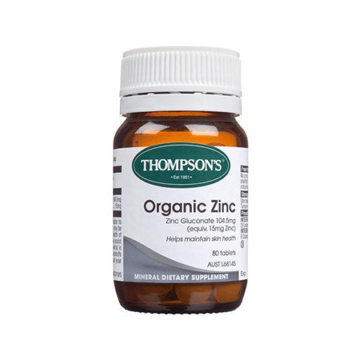 Thompsons Organic Zinc        80 Tablets