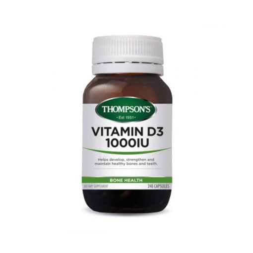 Thompsons Vitamin D3 1000IU In Rice Bran Oil        240 Capsules