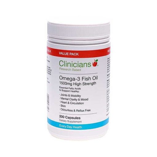 Clinicians Omega 3 Fish Oil 1500mg        200 Capsules