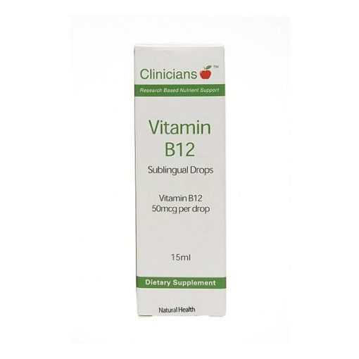 Clinicians Vitamin B12 Oral Drops 50mcg/drop        15ml
