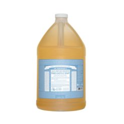 Dr Bronners Pure Castile Liquid Soap Baby Mild Fragrance Free        3.78L