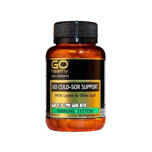 Go Cold-Sor Support - With Lysine & Olive        60 VegeCapsules