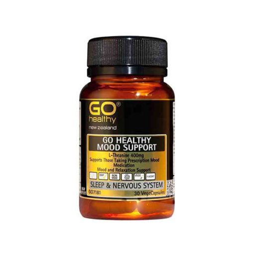Go Healthy Mood Support - L Theanine 400mg        60 VegeCapsules