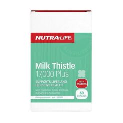 Nutra Life Milk Thistle 17000 Plus        60 Capsules
